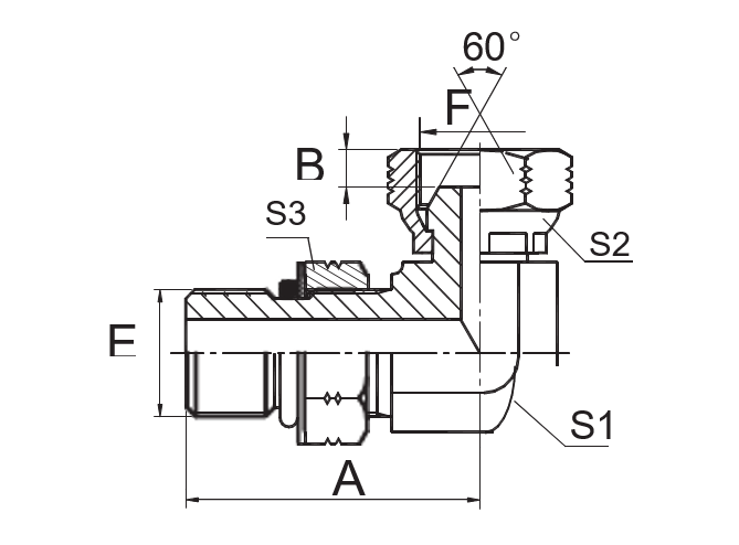 Wholesale Elbow Sae O Ring Boss L Series Iso Npsm Female